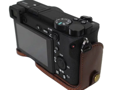 1/4 inch Thread PU Leather Camera Half Case Base for Sony ILCE-A6500 / A6500, For Sony ILCE-A6500 / A6500