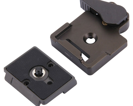 Fittest DBC-1 Aluminium Alloy Quick Release Clamp Adapter with 200PL-14 Quick Release Plate for Camera Tripod