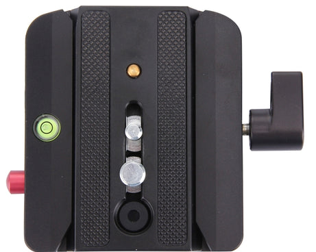 Fittest FC-501 Quick Release Assembly Aluminium Alloy Clamp Adapter with Quick Release Sliding Plate for Manfrotto Tripod 577 Replacement