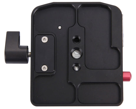 Fittest FC-501 Quick Release Assembly Aluminium Alloy Clamp Adapter with Quick Release Sliding Plate for Manfrotto Tripod 577 Replacement