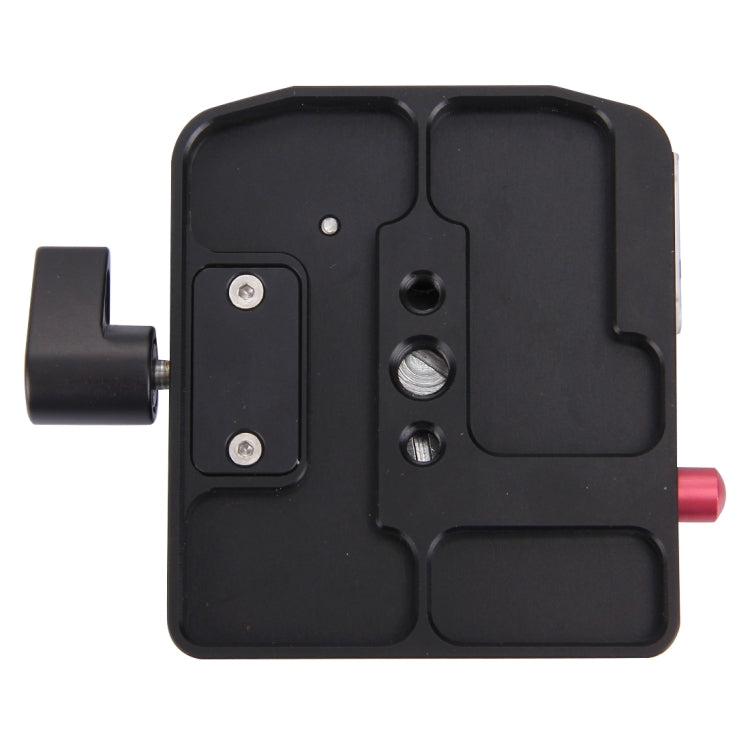 Fittest FC-501 Quick Release Assembly Aluminium Alloy Clamp Adapter with Quick Release Sliding Plate for Manfrotto Tripod 577 Replacement