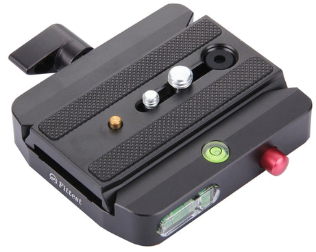 Fittest FC-501 Quick Release Assembly Aluminium Alloy Clamp Adapter with Quick Release Sliding Plate for Manfrotto Tripod 577 Replacement