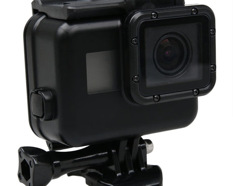 2 in 1 for GoPro HERO6 /5 Touch Screen Back Cover + 45m Waterproof Housing Protective Case(Need to Disassemble Lens When Installed) with Buckle Basic Mount & Lead Screw, Need to Disassemble Lens