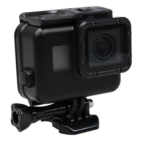 2 in 1 for GoPro HERO6 /5 Touch Screen Back Cover + 45m Waterproof Housing Protective Case(Need to Disassemble Lens When Installed) with Buckle Basic Mount & Lead Screw, Need to Disassemble Lens
