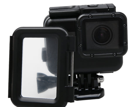2 in 1 for GoPro HERO6 /5 Touch Screen Back Cover + 45m Waterproof Housing Protective Case(Need to Disassemble Lens When Installed) with Buckle Basic Mount & Lead Screw, Need to Disassemble Lens