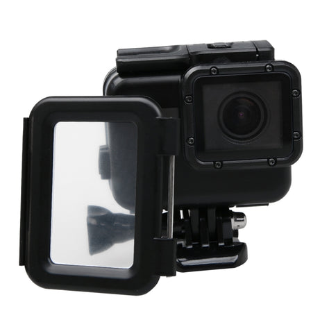 2 in 1 for GoPro HERO6 /5 Touch Screen Back Cover + 45m Waterproof Housing Protective Case(Need to Disassemble Lens When Installed) with Buckle Basic Mount & Lead Screw, Need to Disassemble Lens