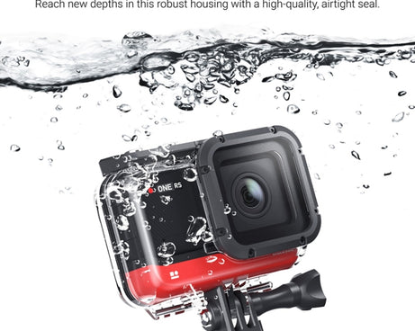 60m Underwater Depth Diving Case Waterproof Camera Housing for Insta360 One RS 4K