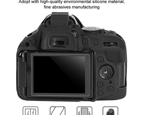 Soft Silicone Protective Case for Nikon D5200, For Nikon D5200
