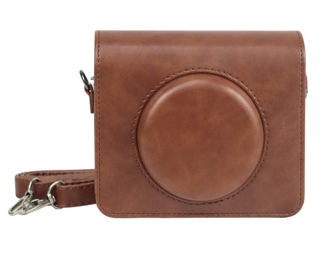 For Kodak Mini Shot 3 Square Retro / C300R instax Full Body Camera PU Leather Case Bag with Strap, For Kodak Mini Shot 3 Square Retro / C300R