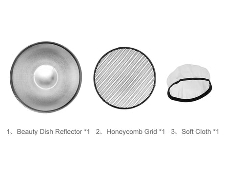 Godox RS42CM 42cm Studio White Beauty Dish Reflector Bowens Mount Diffuser, RS42CM