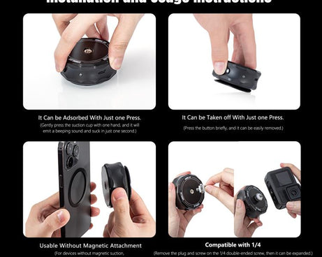 STARTRC Universal Electric Magnetic Suction Cup Mount, Suction Cup Mount