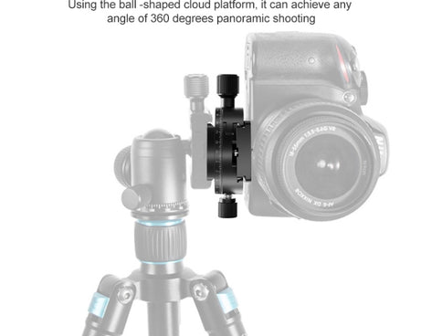 BEXIN QJ08-S Panoramic Rotary Quick Release Clamp Base Tripod Mount with Quick Release Plate, QJ08-S