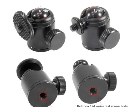 BEXIN K18 Mini 360 Degree Rotation Panoramic Metal Ball Head, K18
