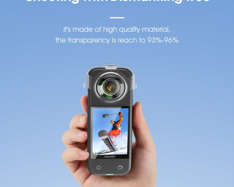 For Insta360 X3 STARTRC No Disassembly Transparent Lens Protection Cover