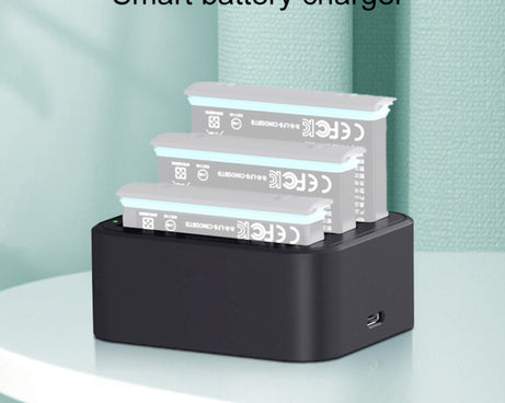 For Insta360 X3 / One X2 Tri-Slot Batteries Fast Charger
