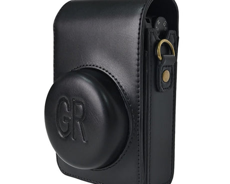 Full Body Camera PU Leather Case Bag with Strap for Ricoh GR / GRII / GRIII, Casio ZR1200 / ZR1500/ ZR2000/ ZR3500, ZR3600 / ZR3700 / ZR5500