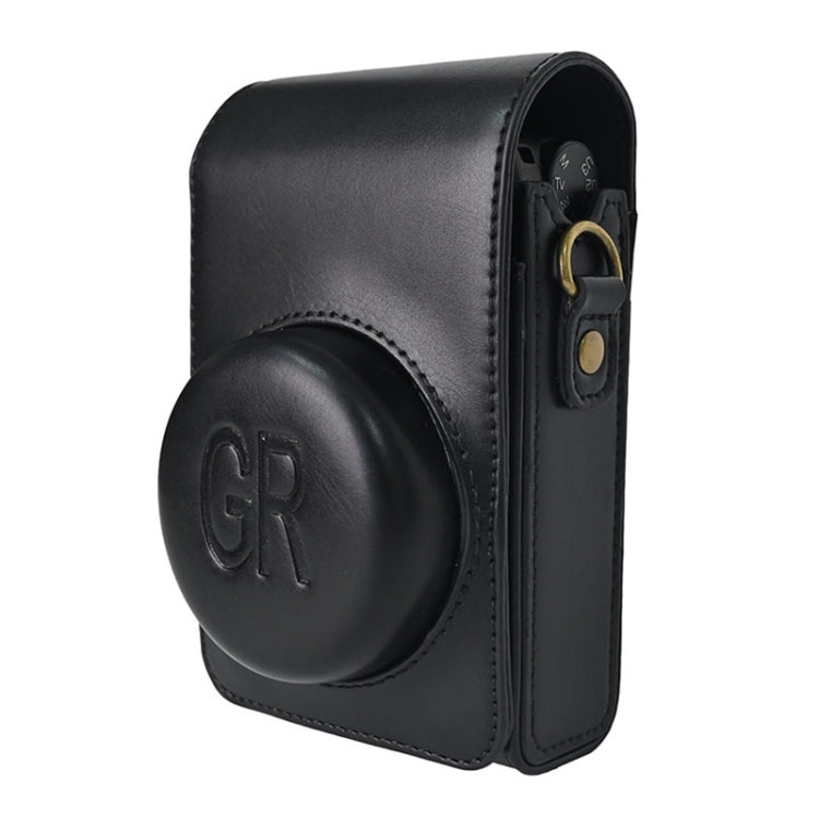 Full Body Camera PU Leather Case Bag with Strap for Ricoh GR / GRII / GRIII, Casio ZR1200 / ZR1500/ ZR2000/ ZR3500, ZR3600 / ZR3700 / ZR5500