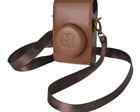 Full Body Camera PU Leather Case Bag with Strap for Ricoh GR / GRII / GRIII, Casio ZR1200 / ZR1500/ ZR2000/ ZR3500, ZR3600 / ZR3700 / ZR5500