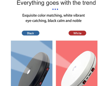 25cm LED Light Electric Rotating Display Stand Turntable