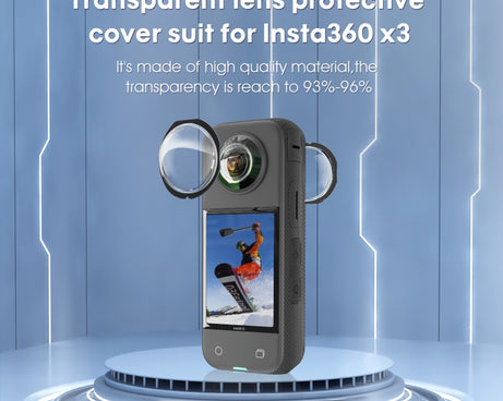 For Insta360 X3 STARTRC Lens Guard PC Protective Cover, For Insta360 X3 Lens Guard