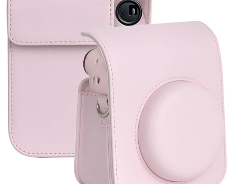 For FUJIFILM instax mini 12 Full Body Leather Case Camera Bag with Strap