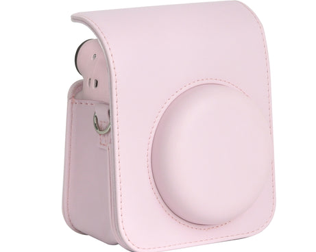 For FUJIFILM instax mini 12 Full Body Leather Case Camera Bag with Strap