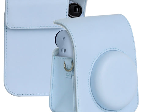 For FUJIFILM instax mini 12 Full Body Leather Case Camera Bag with Strap