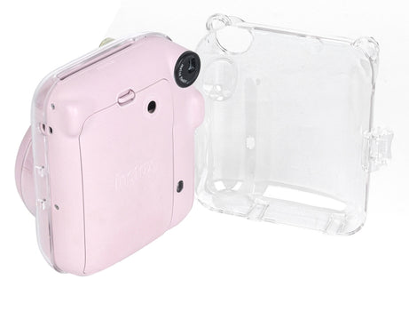 For FUJIFILM Instax mini 12 Crystal Hard Case Camera Bag with Shoulder Strap, For FUJIFILM Instax mini 12