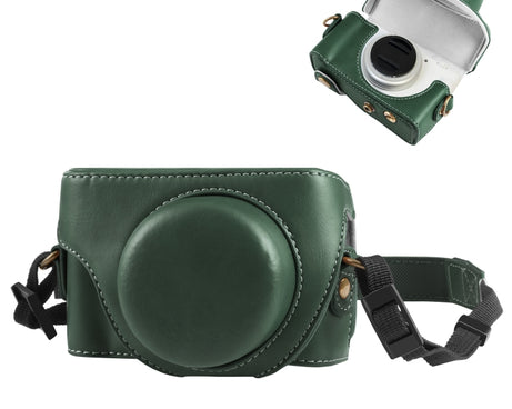 For Sony ZV-1F Vlog Camera Full Body Leather Camera Case Bag with Strap, For Sony ZV-1F