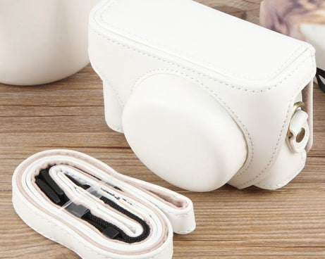 For Sony ZV-1F Vlog Camera Full Body Leather Camera Case Bag with Strap, For Sony ZV-1F