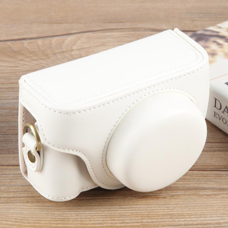 For Sony ZV-1F Vlog Camera Full Body Leather Camera Case Bag with Strap, For Sony ZV-1F