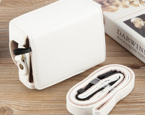 For Sony ZV-1F Vlog Camera Full Body Leather Camera Case Bag with Strap, For Sony ZV-1F