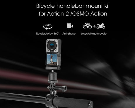 STARTRC Upgrade Bike Handlebar Fixed Mount Holder For DJI OSMO 360 / Action 3 / Action 2 / OSMO Action