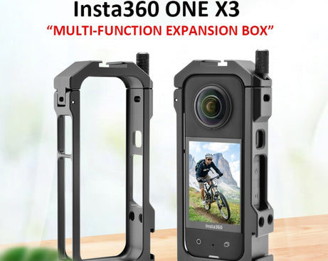 For Insta360 X3 YELANGU LW-ONE X3 Metal Cage Extended Frame Case