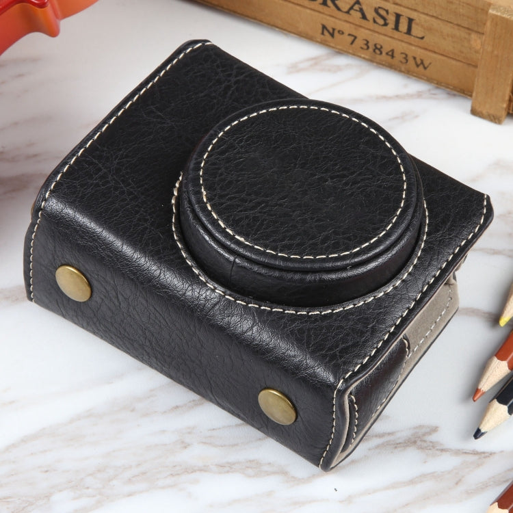 For Canon PowerShot G7 X Full Body Camera PU Leather Camera Case Bag with Strap, For Canon PowerShot G7 X