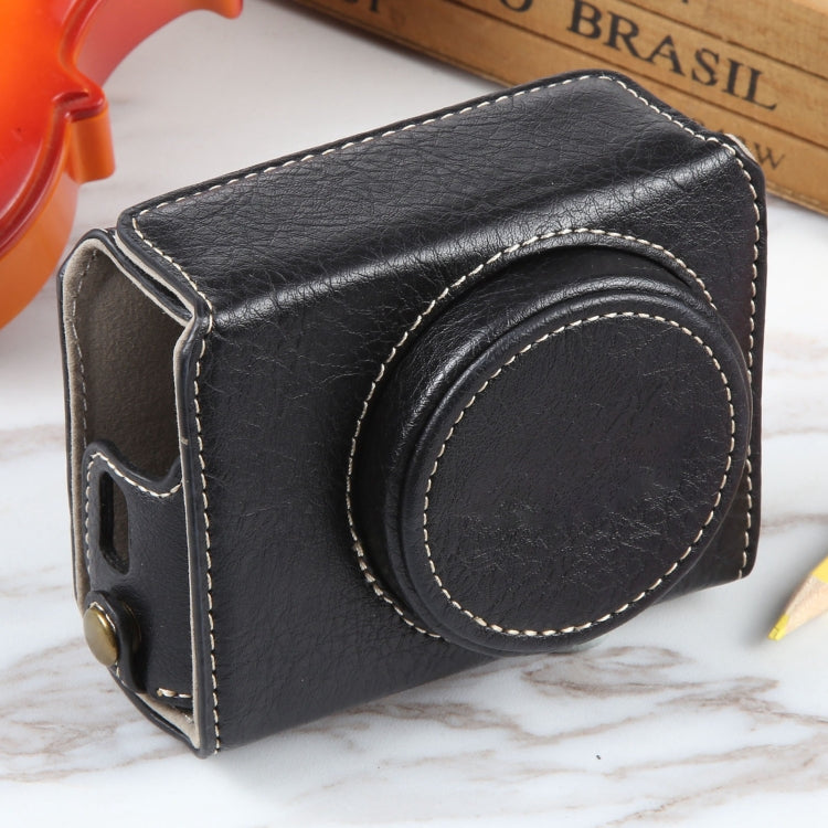 For Canon PowerShot G7 X Full Body Camera PU Leather Camera Case Bag with Strap, For Canon PowerShot G7 X