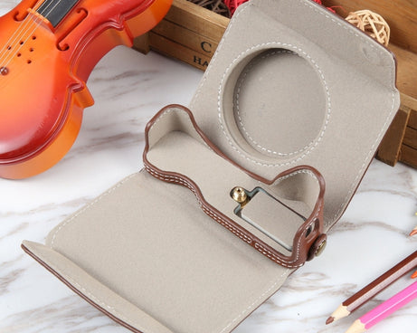 For Canon PowerShot G7 X Full Body Camera PU Leather Camera Case Bag with Strap, For Canon PowerShot G7 X