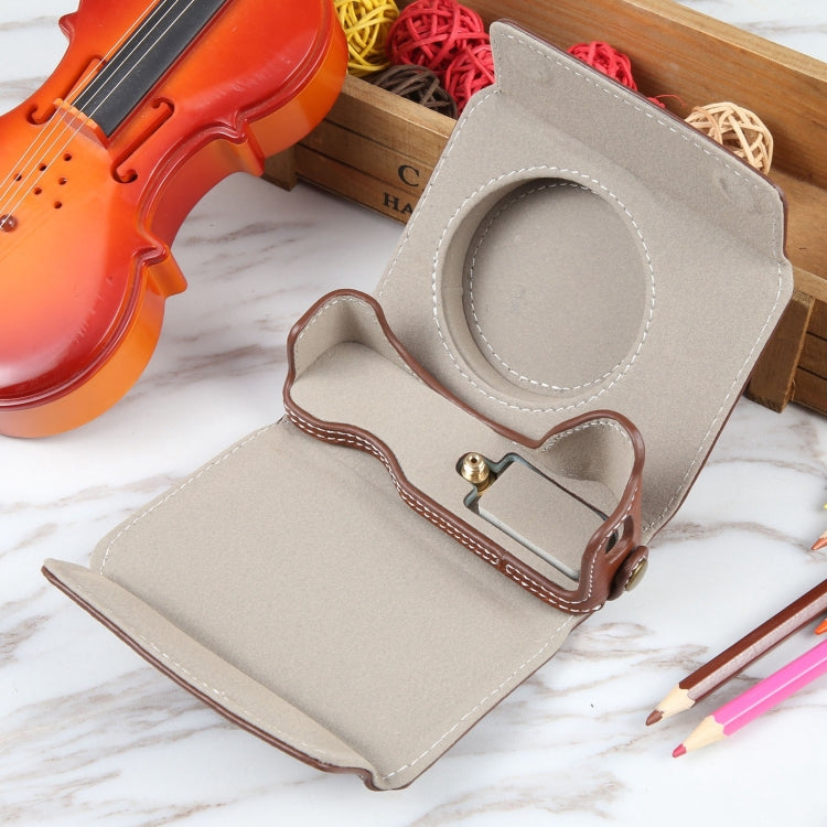 For Canon PowerShot G7 X Full Body Camera PU Leather Camera Case Bag with Strap, For Canon PowerShot G7 X