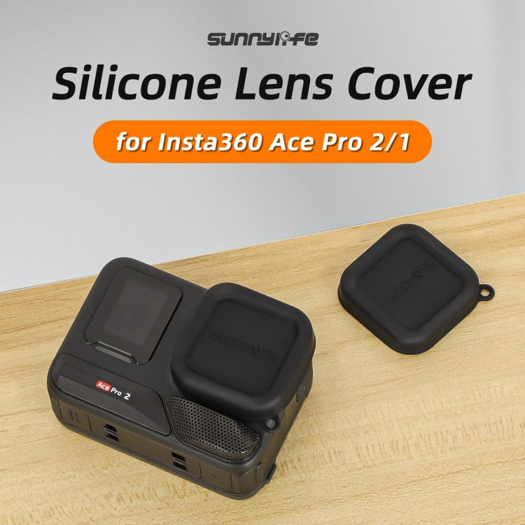 For Insta360 Ace Pro 2 Sunnylife Silicone Lens Cap Protector Lens Cover, For Insta360 Ace Pro 2 / 1