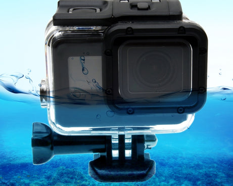 For GoPro HERO6 /5  30m Waterproof Housing Protective Case + Hollow Back Cover with Buckle Basic Mount & Screw, No Need to Disassemble Lens(GP413), Housing Case+ Back cover