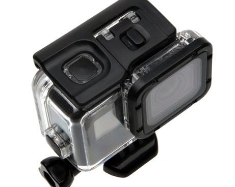For GoPro HERO6 /5  30m Waterproof Housing Protective Case + Hollow Back Cover with Buckle Basic Mount & Screw, No Need to Disassemble Lens(GP413), Housing Case+ Back cover