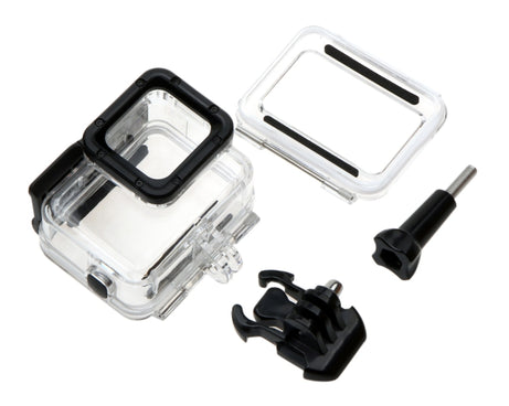 For GoPro HERO6 /5  30m Waterproof Housing Protective Case + Hollow Back Cover with Buckle Basic Mount & Screw, No Need to Disassemble Lens(GP413), Housing Case+ Back cover