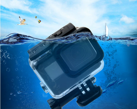 For GoPro HERO6 /5  30m Waterproof Housing Protective Case + Hollow Back Cover with Buckle Basic Mount & Screw, No Need to Disassemble Lens(GP413), Housing Case+ Back cover