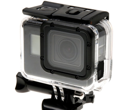 For GoPro HERO6 /5 Skeleton Housing Protective Case + Hollow Back Cover with Buckle Basic Mount & Screw, No Need to Disassemble Lens, Hollow Back Cover
