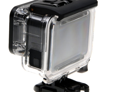 For GoPro HERO6 /5 Skeleton Housing Protective Case + Hollow Back Cover with Buckle Basic Mount & Screw, No Need to Disassemble Lens, Hollow Back Cover