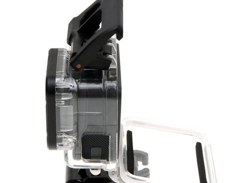 For GoPro HERO6 /5 Skeleton Housing Protective Case + Hollow Back Cover with Buckle Basic Mount & Screw, No Need to Disassemble Lens, Hollow Back Cover