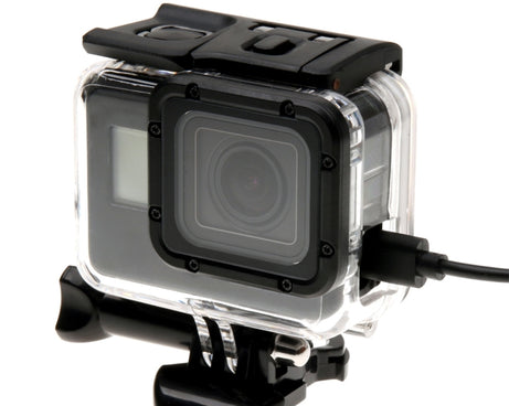 For GoPro HERO6 /5 Skeleton Housing Protective Case + Hollow Back Cover with Buckle Basic Mount & Screw, No Need to Disassemble Lens, Hollow Back Cover