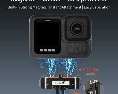 For GoPro HERO13 Black STARTRC Magnetic Quick Release Base Mount, For GoPro HERO13 Black