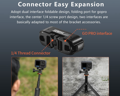 For GoPro HERO13 Black STARTRC Magnetic Quick Release Base Mount, For GoPro HERO13 Black