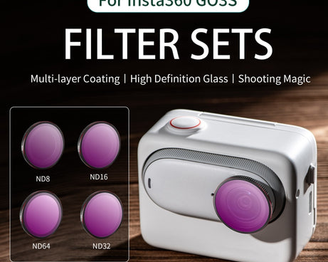 For Insta360 GO3S STARTRC 4 in 1 ND8 ND16 ND32 ND64 Camera Lens Filter, ND8 ND16 ND32 ND64